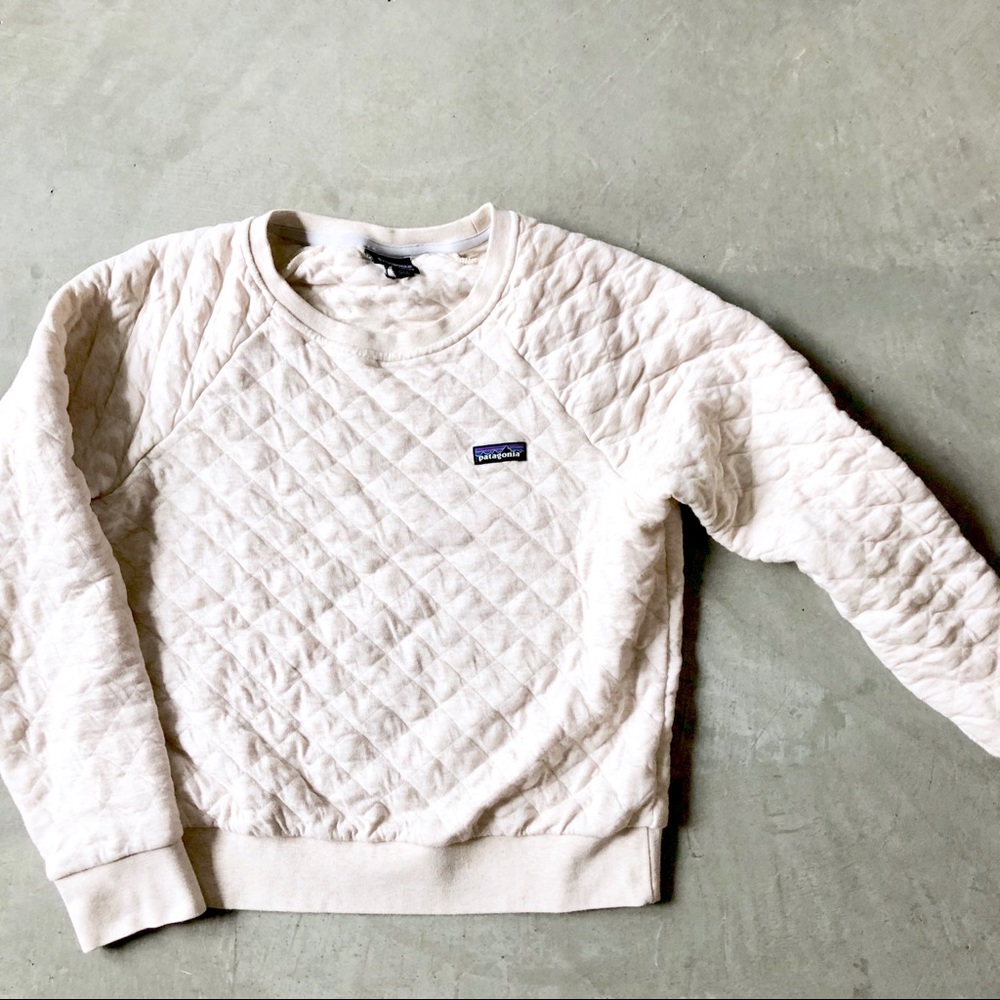 Patagonia organic cotton qulted sweater